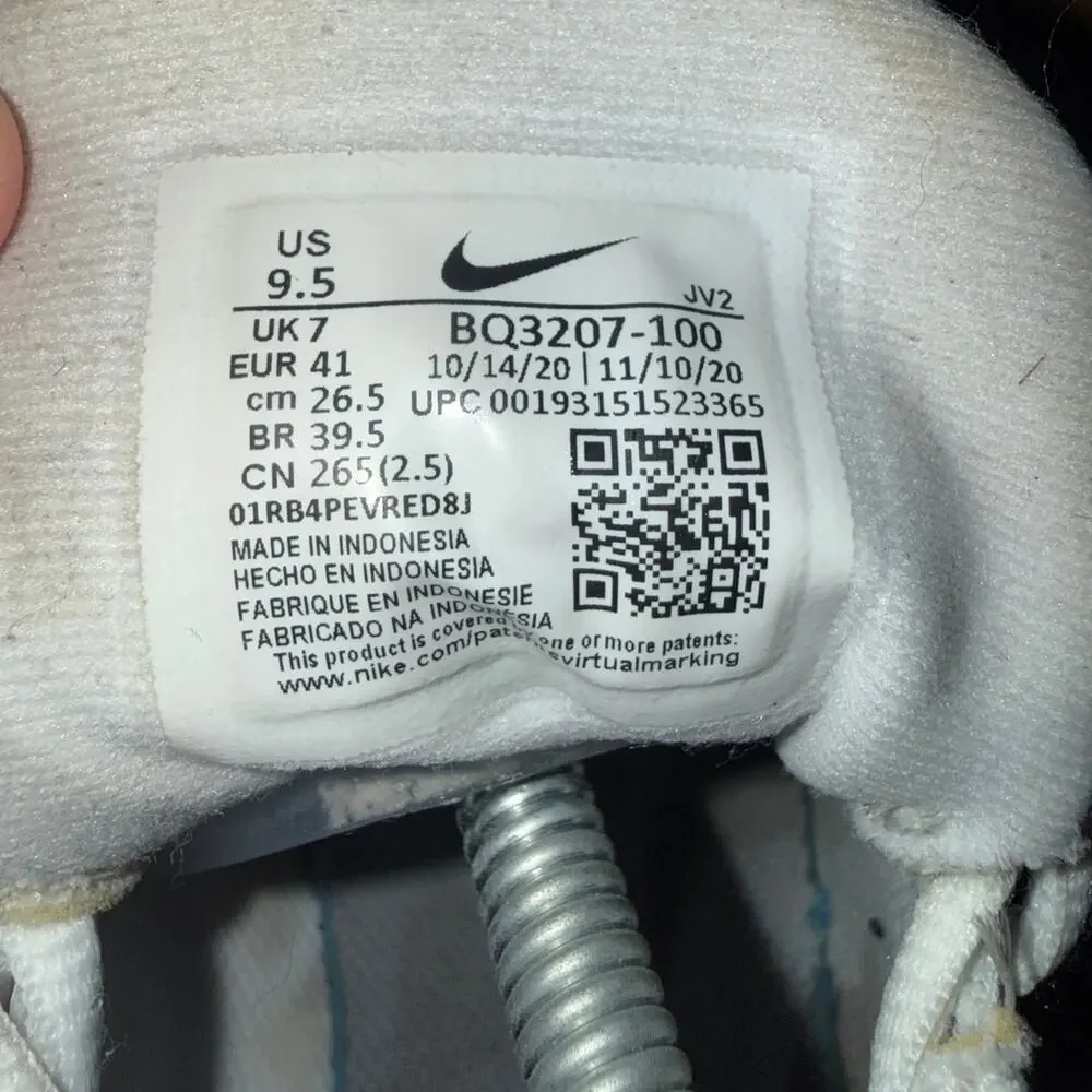 Nike Revolution Women’s Running Shoes Size 9.5 White Pure Platinum BQ3207-100
